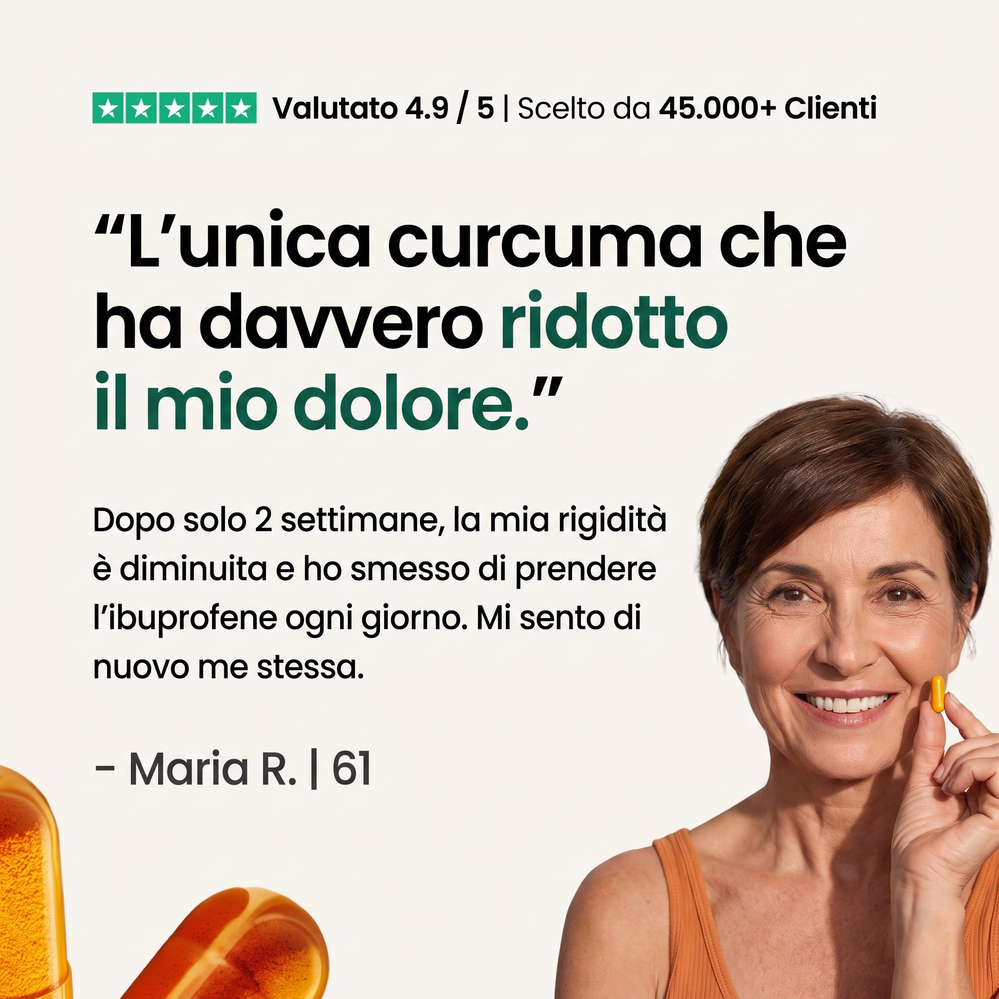 Ritrova Mobilità e Benessere Articolare - Curcuma (1000mg)