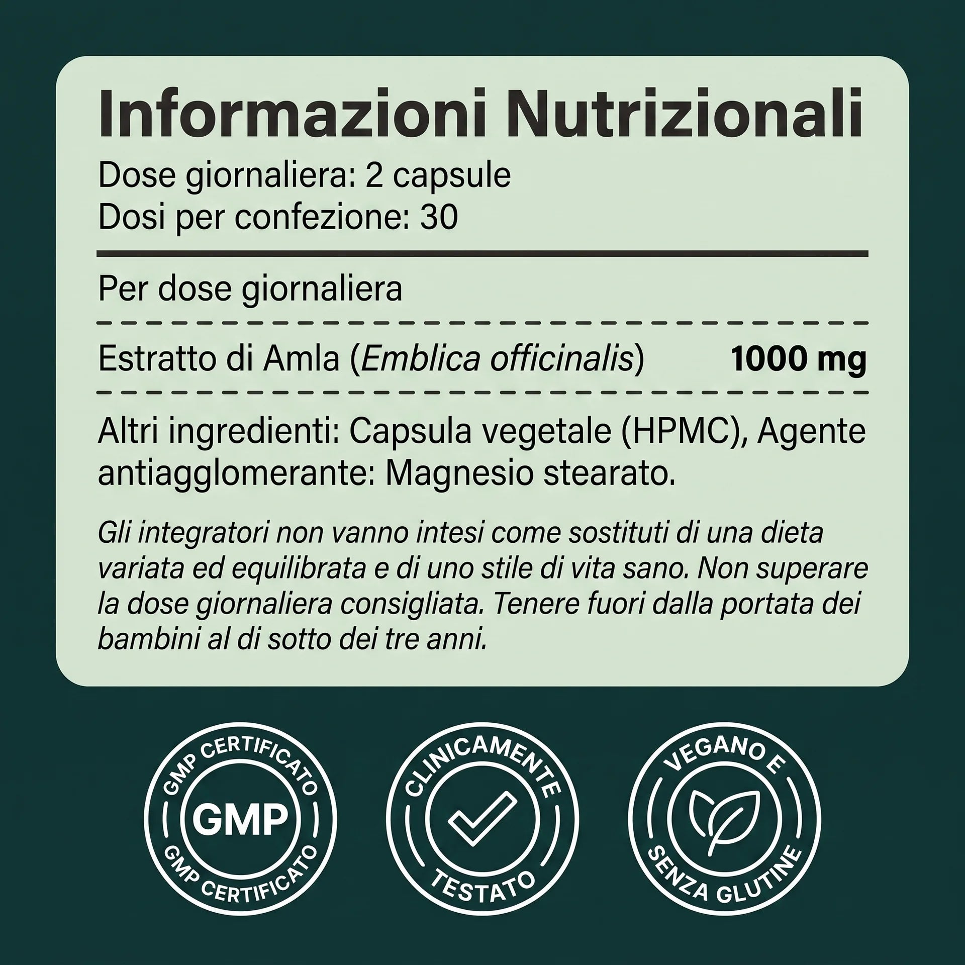 Amla - Antiossidante naturale 1.000 mg